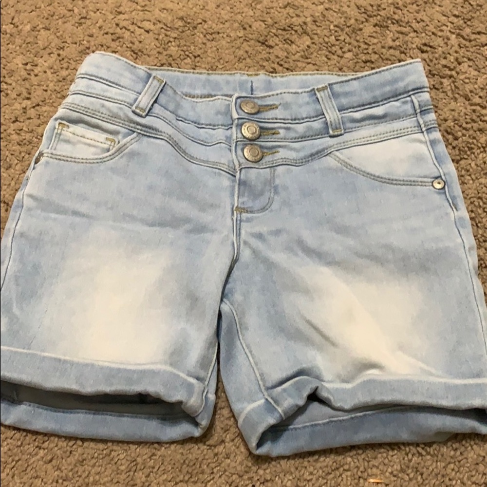 Light Wash Blue Shorts